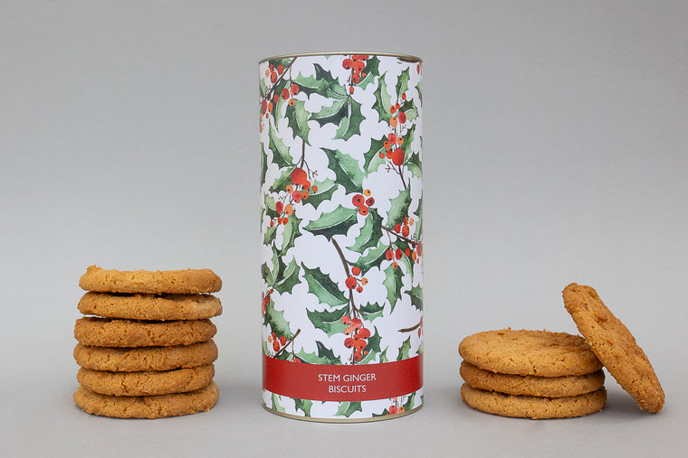 STEM GINGER BISCUITS - GREEN HOLLY