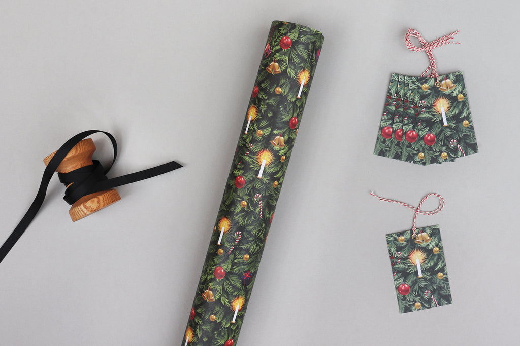 CHRISTMAS TREE WRAPPING PAPER BUNDLE