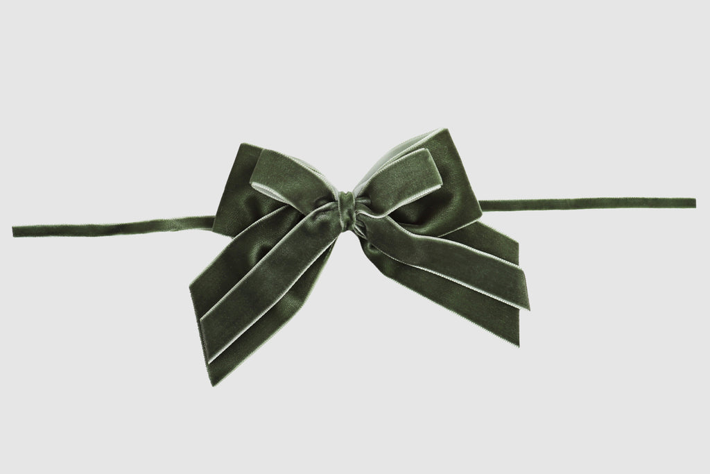 double velvet bows christmas moss