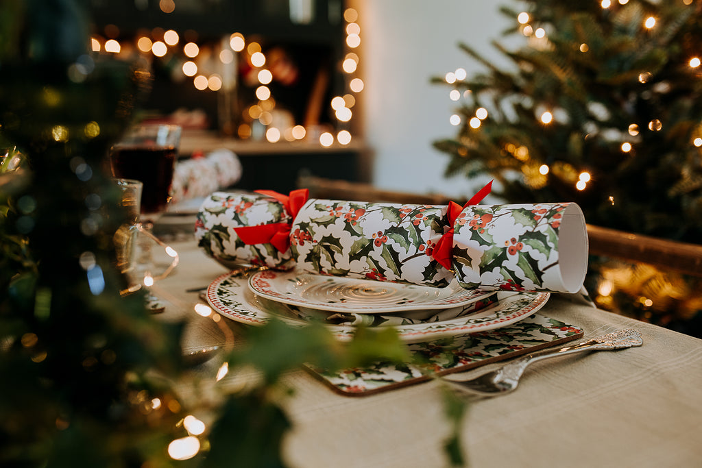 green holly luxury tablescape