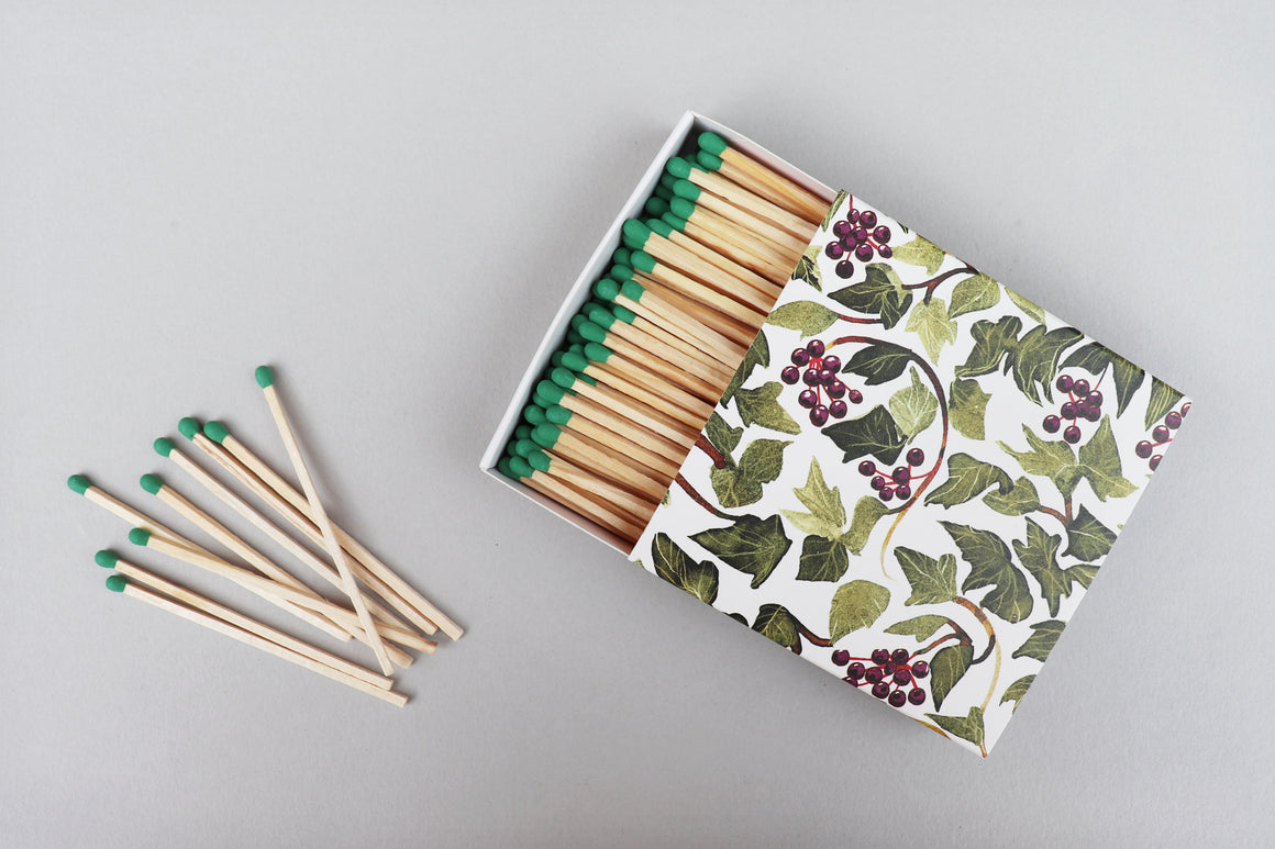 luxury long matches matchbox ivy