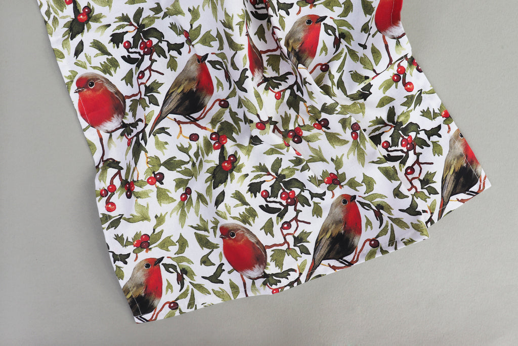 robins luxury christmas cotton napkins