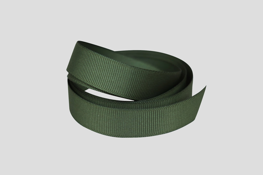 moss grosgrain christmas ribbon