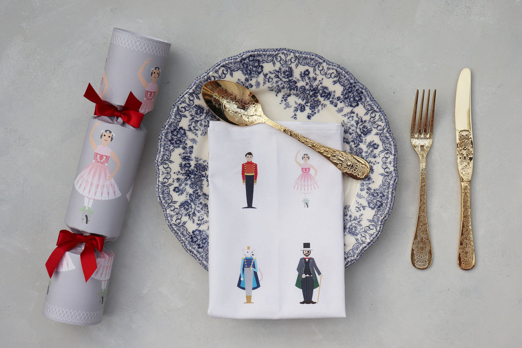 nutcracker cotton luxury napkin christmas