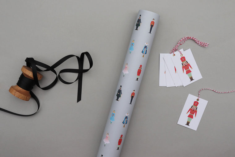 nutcracker luxury wrapping paper